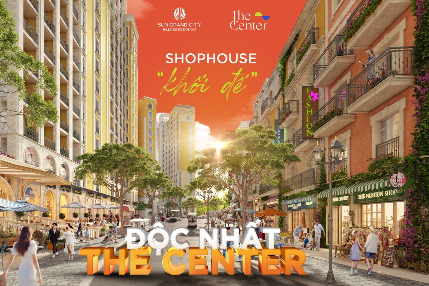Shophouse khối đế The Center – độc nhất Phú Quốc